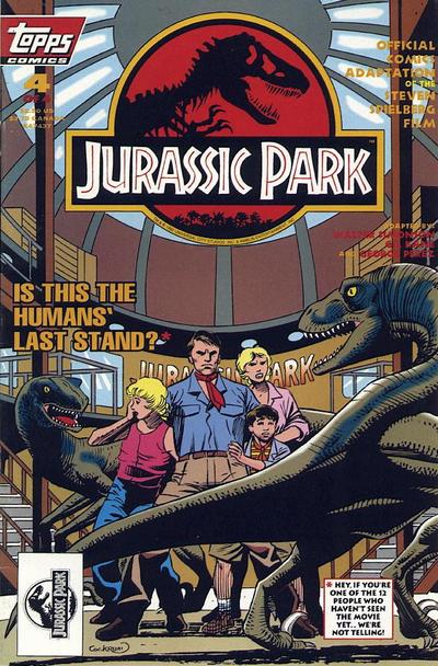 Cover for Jurassic Park (Topps, 1993 series) #4 [Direct Edition]