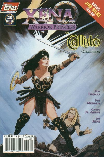 Cover for Xena: Warrior Princess vs Callisto (Topps, 1998 series) #3 [Art Cover]