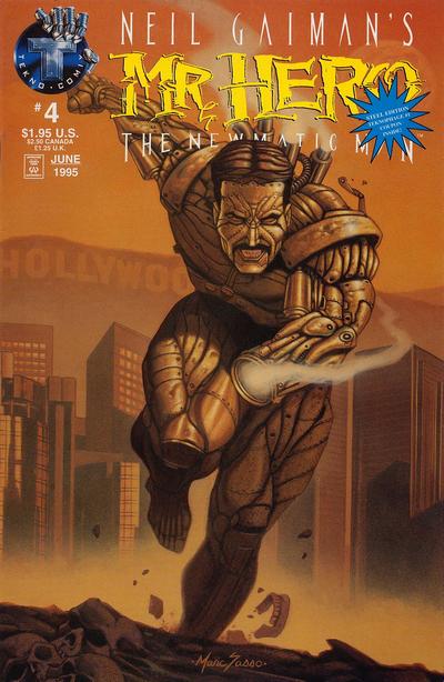 Cover for Neil Gaiman's Mr. Hero - The Newmatic Man (Big Entertainment, 1995 series) #4