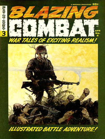 Cover for Blazing Combat (Warren, 1965 series) #3
