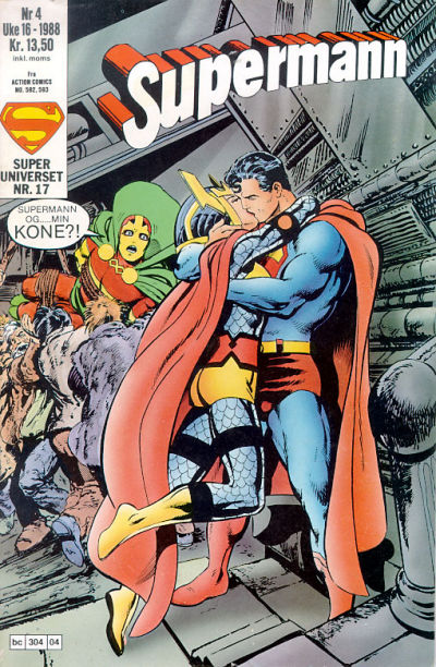 Cover for Supermann (Semic, 1985 series) #4/1988