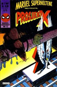 Cover Thumbnail for Marvel Superheltene (Semic, 1987 series) #1/1987