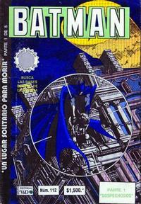 Cover Thumbnail for Batman (Grupo Editorial Vid, 1987 series) #112