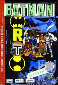 Cover Thumbnail for Batman (Grupo Editorial Vid, 1987 series) #113