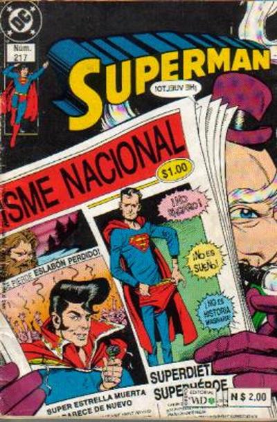 Cover for Supermán (Grupo Editorial Vid, 1986 series) #217