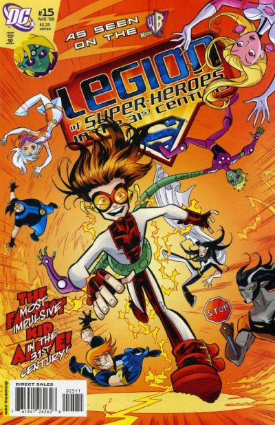 Cover for The Legion of Super-Heroes in the 31st Century (DC, 2007 series) #15 [Newsstand]