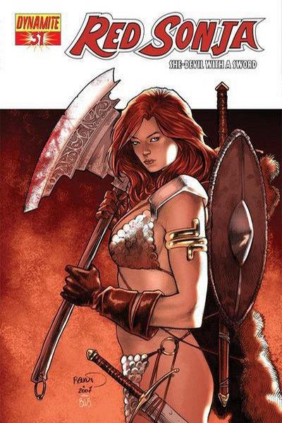 Cover for Red Sonja (Dynamite Entertainment, 2005 series) #31 [Paul Renaud Cover]