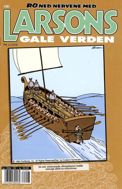 Cover for Larsons gale verden (Bladkompaniet / Schibsted, 1992 series) #3/2008