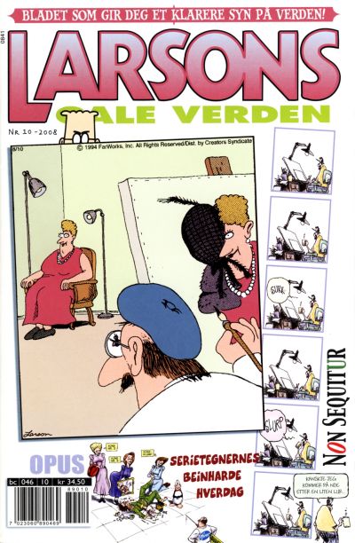 Cover for Larsons gale verden (Bladkompaniet / Schibsted, 1992 series) #10/2008