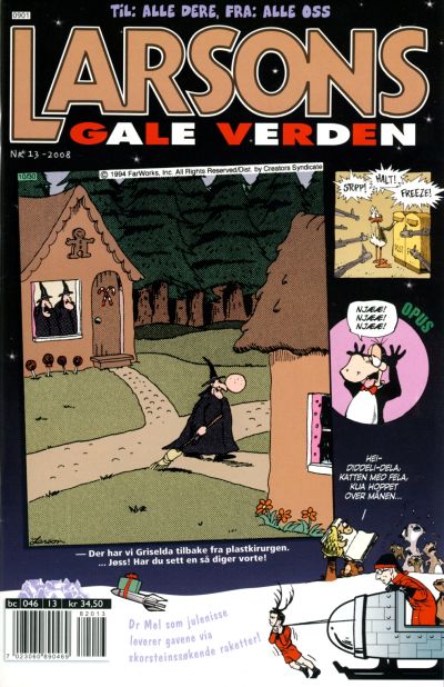 Cover for Larsons gale verden (Bladkompaniet / Schibsted, 1992 series) #13/2008
