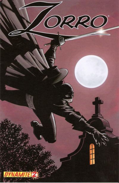 Cover for Zorro (Dynamite Entertainment, 2008 series) #2 [Cover A - Matt Wagner]