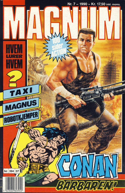 Cover for Magnum (Bladkompaniet / Schibsted, 1988 series) #7/1990