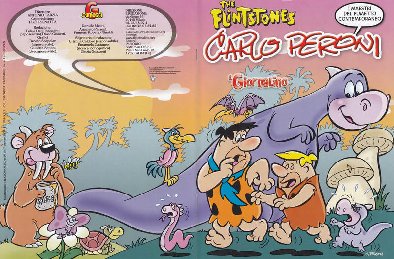Cover for Supplementi a  Il Giornalino (Edizioni San Paolo, 1982 series) #40/2007 - Carlo Peroni - The Flintstones