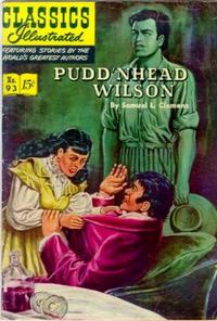 Cover for Classics Illustrated (Gilberton, 1947 series) #93 [O] - Pudd'nhead Wilson