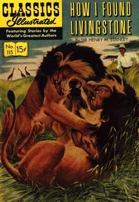 Cover Thumbnail for Classics Illustrated (Gilberton, 1947 series) #115 [O] - How I Found Livingstone