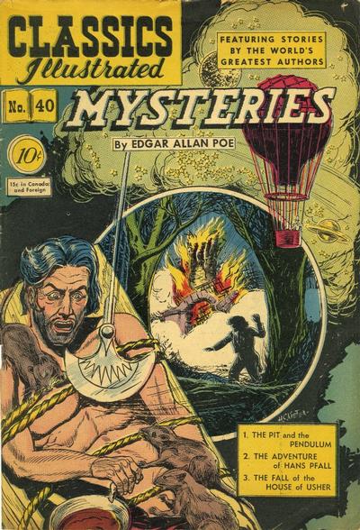 Cover for Classics Illustrated (Gilberton, 1947 series) #40 [O] - Mysteries