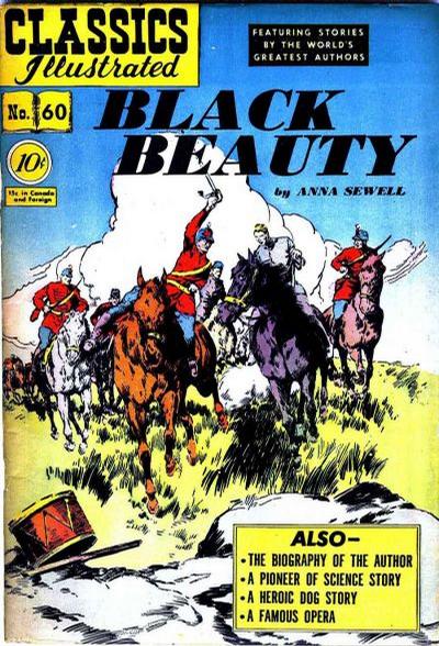 Cover for Classics Illustrated (Gilberton, 1947 series) #60 [O] - Black Beauty