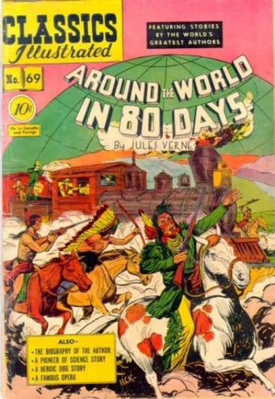 Cover for Classics Illustrated (Gilberton, 1947 series) #69 [O] - Around the World in 80 Days