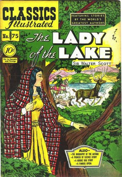 Cover for Classics Illustrated (Gilberton, 1947 series) #75 [O] - The Lady of the Lake
