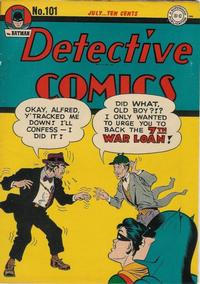Cover for Detective Comics (DC, 1937 series) #101