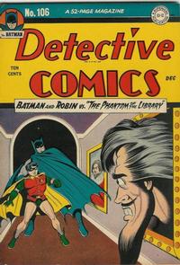 Cover Thumbnail for Detective Comics (DC, 1937 series) #106