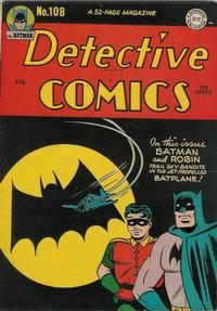 Cover Thumbnail for Detective Comics (DC, 1937 series) #108