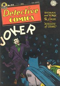 Cover for Detective Comics (DC, 1937 series) #114