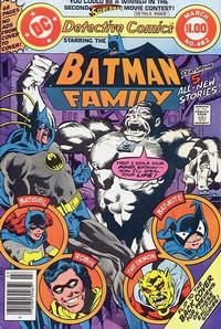 Cover Thumbnail for Detective Comics (DC, 1937 series) #482