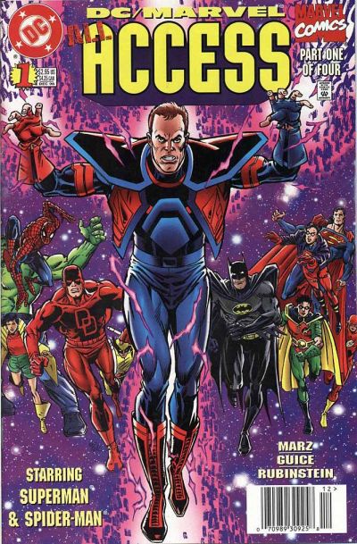 Cover for DC / Marvel: All Access (DC, 1996 series) #1 [Newsstand]