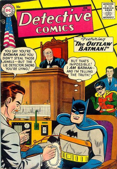 Cover for Detective Comics (DC, 1937 series) #240