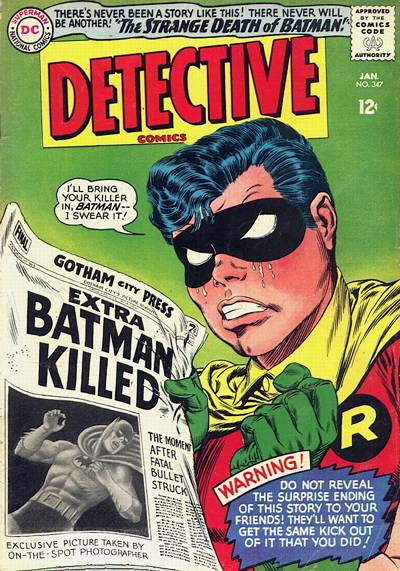 Cover for Detective Comics (DC, 1937 series) #347