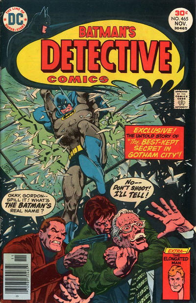 Cover for Detective Comics (DC, 1937 series) #465