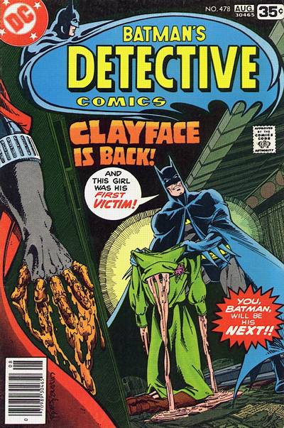 Cover for Detective Comics (DC, 1937 series) #478