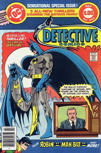 Cover for Detective Comics (DC, 1937 series) #492