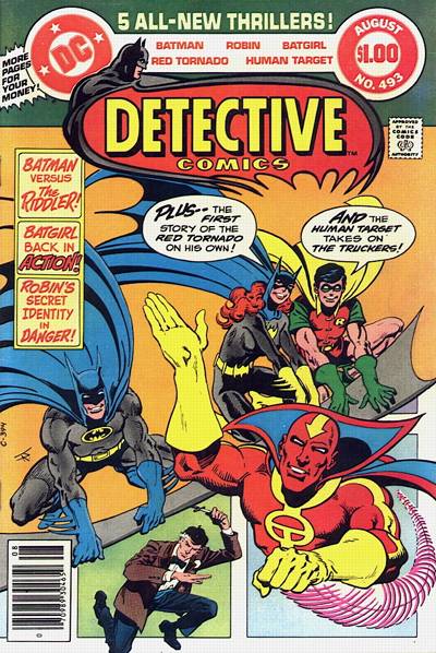 Cover for Detective Comics (DC, 1937 series) #493
