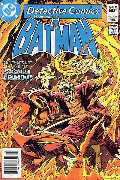 Cover for Detective Comics (DC, 1937 series) #523 [Newsstand]