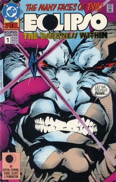 Cover for Eclipso: The Darkness Within (DC, 1992 series) #1 [Direct without Gem]