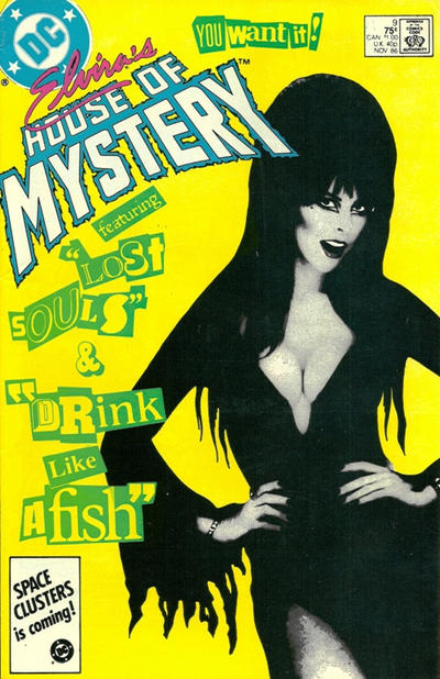 Cover for Elvira's House of Mystery (DC, 1986 series) #9 [Direct]