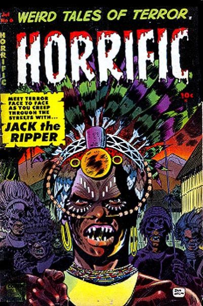 Cover for Horrific (Comic Media, 1952 series) #6