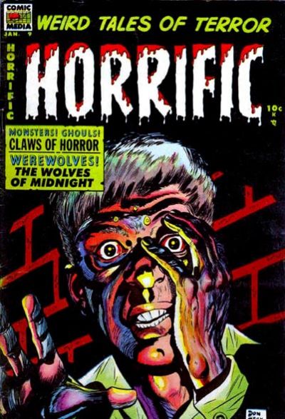Cover for Horrific (Comic Media, 1952 series) #9