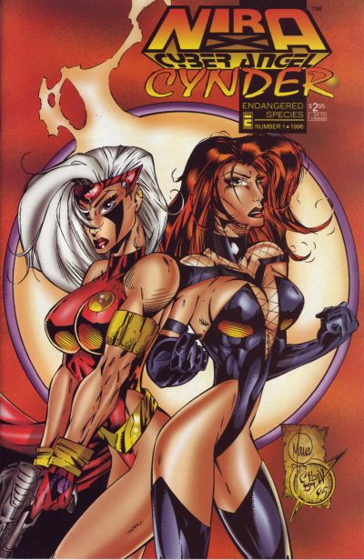Cover for Nira X: Cyberangel - Cynder: Endangered Species (Entity-Parody, 1996 series) #1