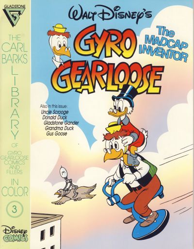 Cover for The Carl Barks Library of Gyro Gearloose Comics and Fillers in Color (Gladstone, 1993 series) #3