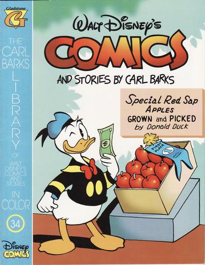 Cover for The Carl Barks Library of Walt Disney's Comics and Stories in Color (Gladstone, 1992 series) #34