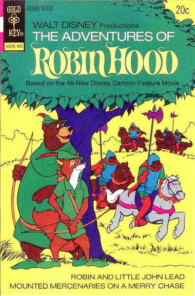 Cover for Walt Disney Productions the Adventures of Robin Hood (Western, 1974 series) #1 [Gold Key]