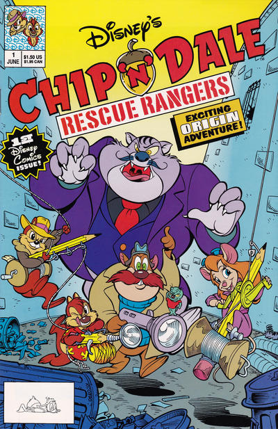 Cover for Chip 'n' Dale Rescue Rangers (Disney, 1990 series) #1 [Direct]
