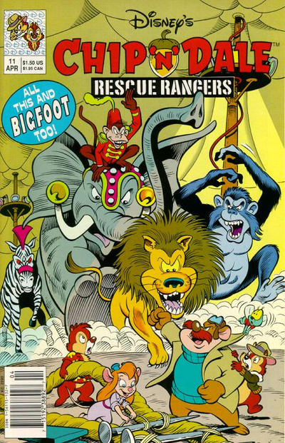 Cover for Chip 'n' Dale Rescue Rangers (Disney, 1990 series) #11 [Newsstand]