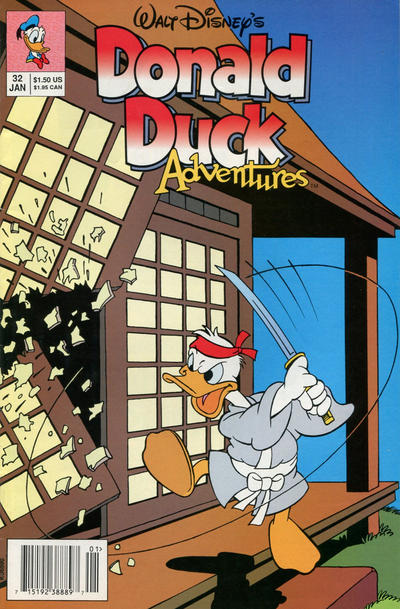 Cover for Walt Disney's Donald Duck Adventures (Disney, 1990 series) #32 [Newsstand]