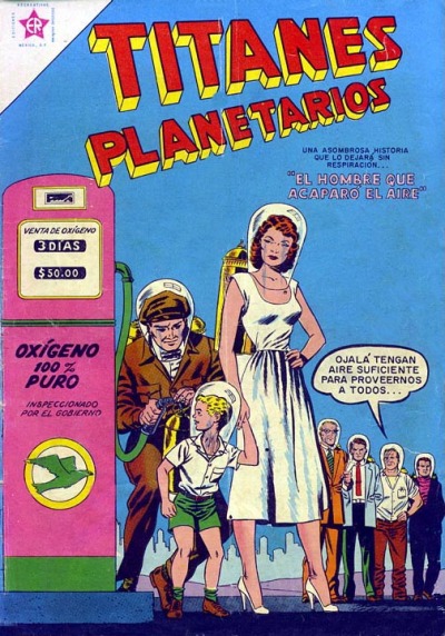 Cover for Titanes Planetarios (Editorial Novaro, 1953 series) #34