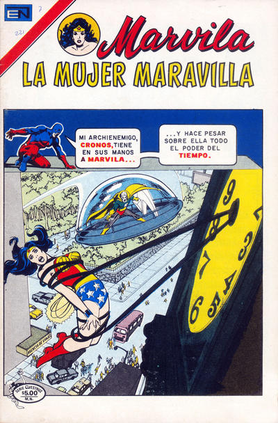 Cover for Marvila, la Mujer Maravilla (Editorial Novaro, 1955 series) #221