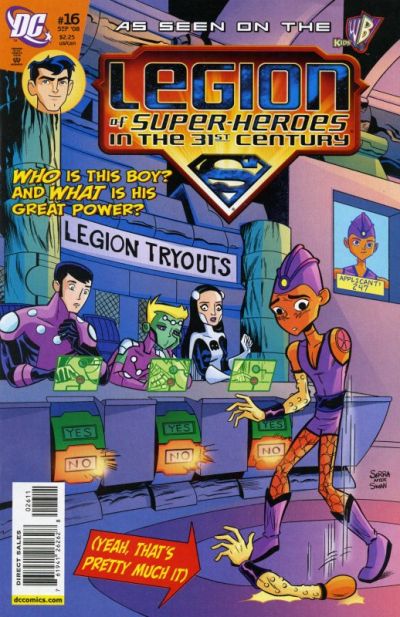 Cover for The Legion of Super-Heroes in the 31st Century (DC, 2007 series) #16 [Direct Sales]